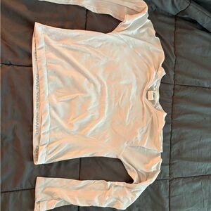 Athleta White Long Sleeve Tee Luxurious Comfort